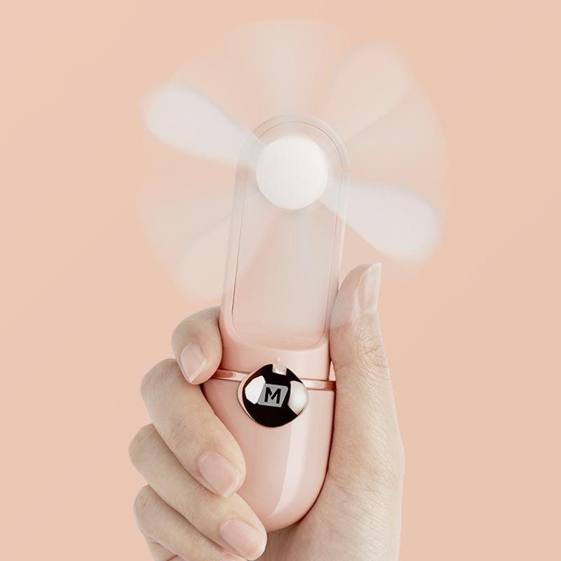 MOMAX IF6 Portable USB Mini Handheld Fan, with 2 Speed Control (Pink)