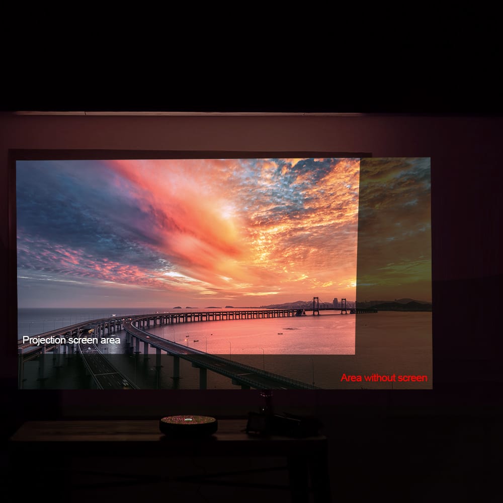 100'' Portable Projector Screen HD 16:9 100 Inch Diagonal
