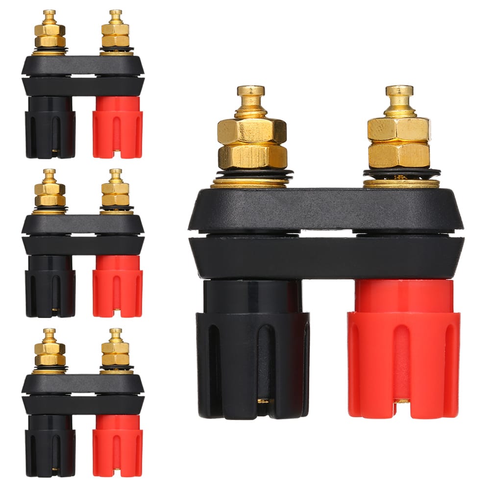 4mm Banana Plug Connector 4mm Speaker Plug Adapter - 4 PCS