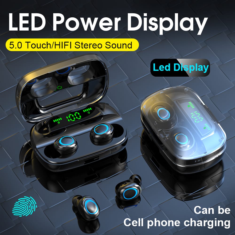 S11 Bluetooth 5.0 TWS Earbuds True Wireless Headphones with - Digital Display