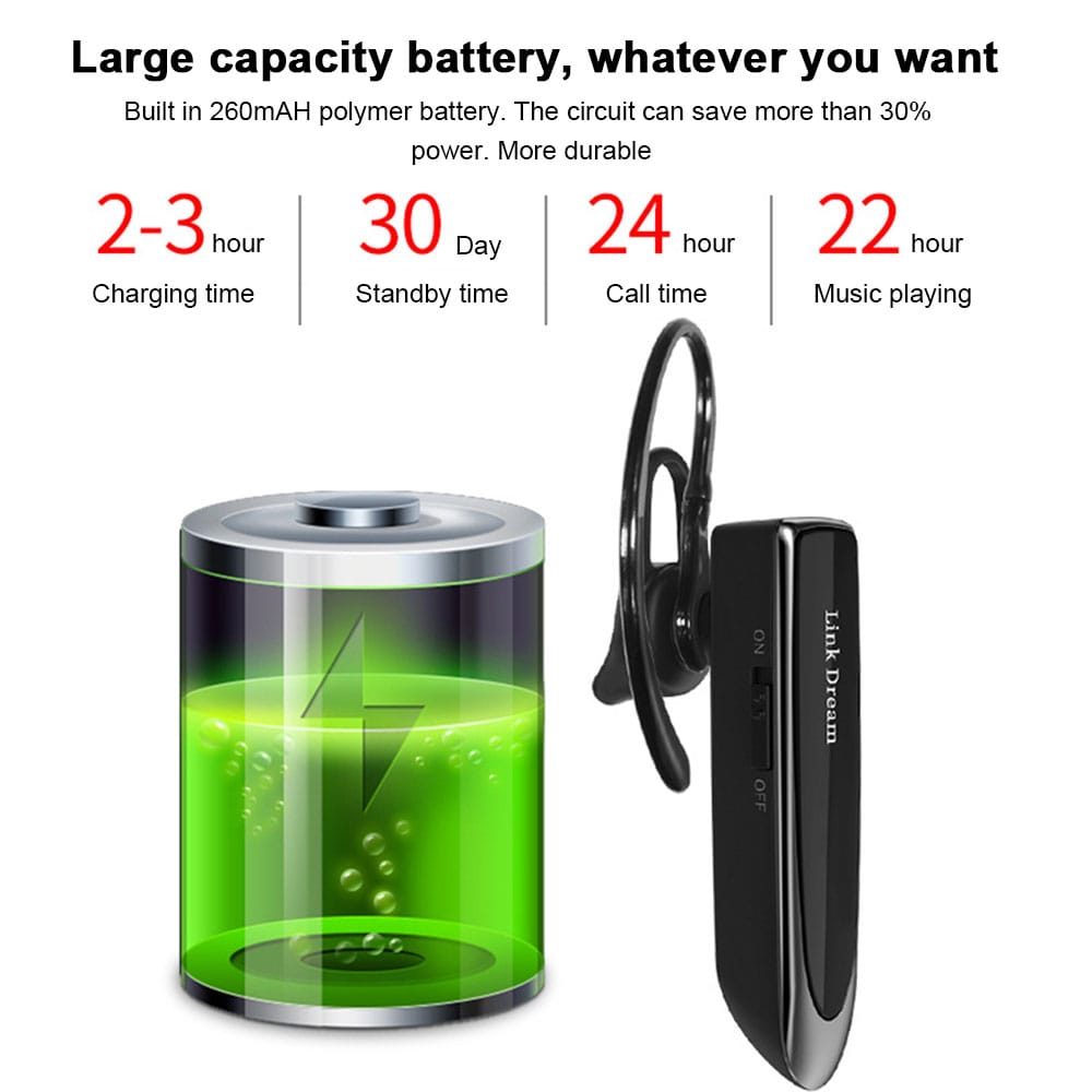 LINK DREAM LC-B41 Bluetooth 4.1 Headphones In-Ear Wireless