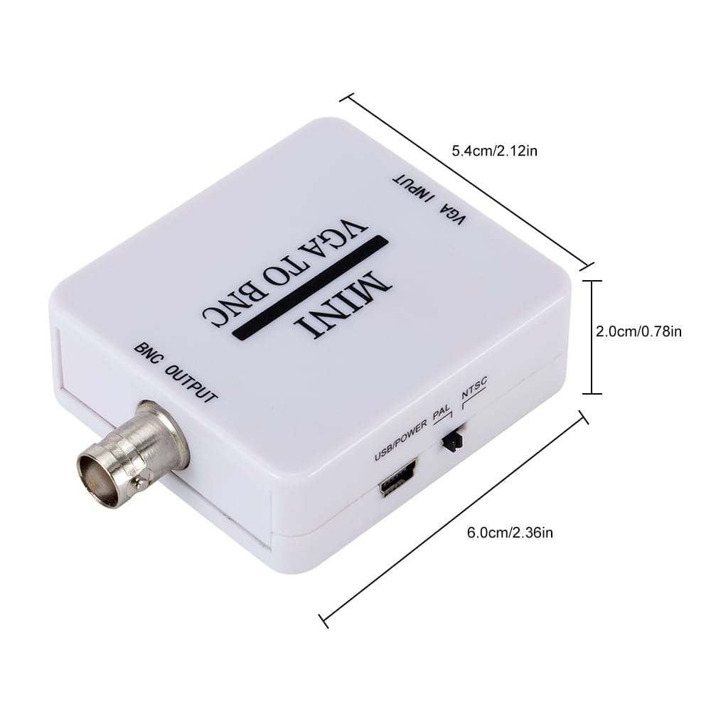 Mini VGA to BNC Video Converter Box VGA to BNC Adapter