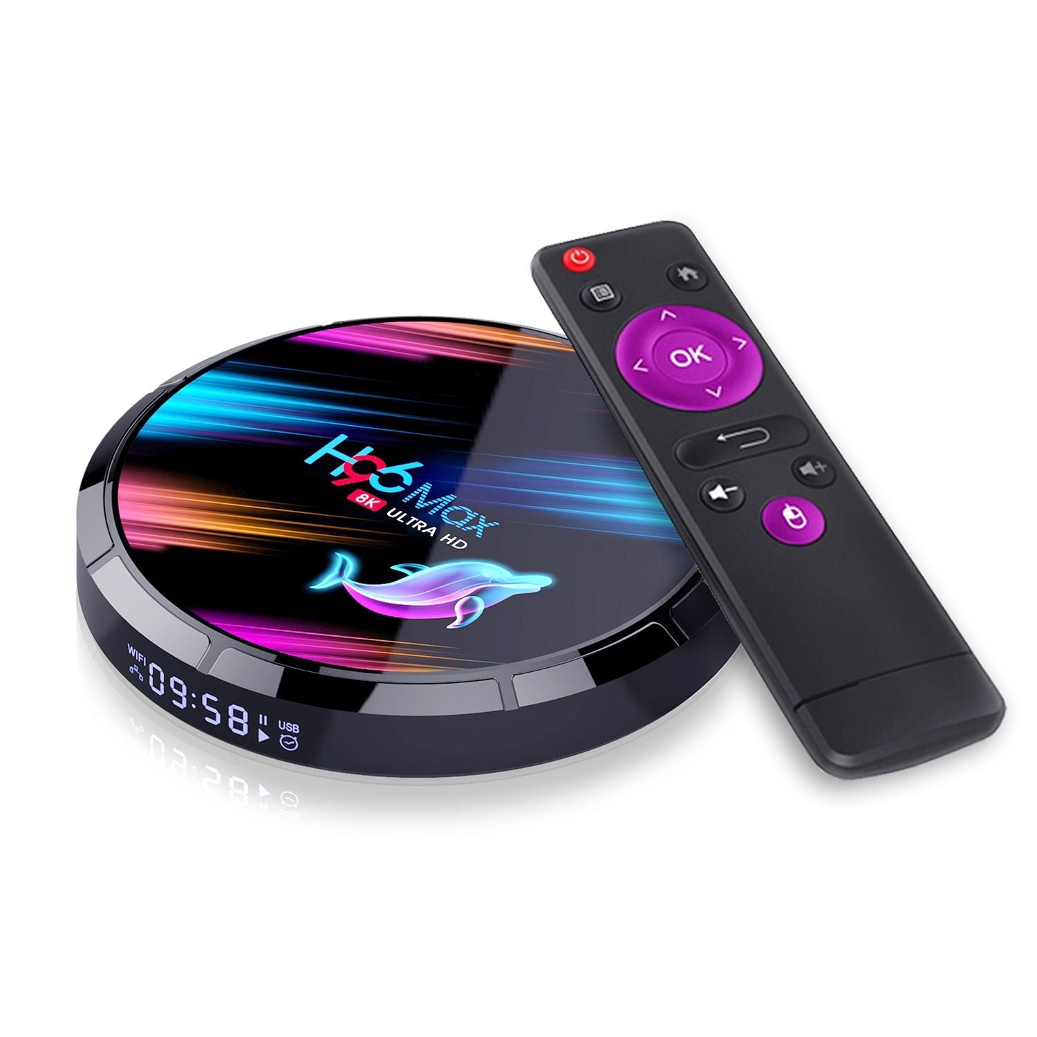 H96 Max X3 Smart Android 9.0 TV Box S905X3 Cortex-A55 Quad - UK 64G