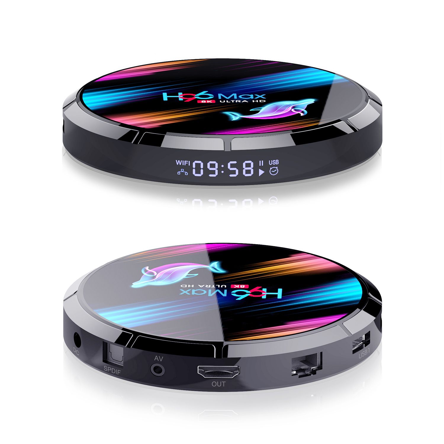 H96 Max X3 Smart Android 9.0 TV Box S905X3 Cortex-A55 Quad - UK 64G
