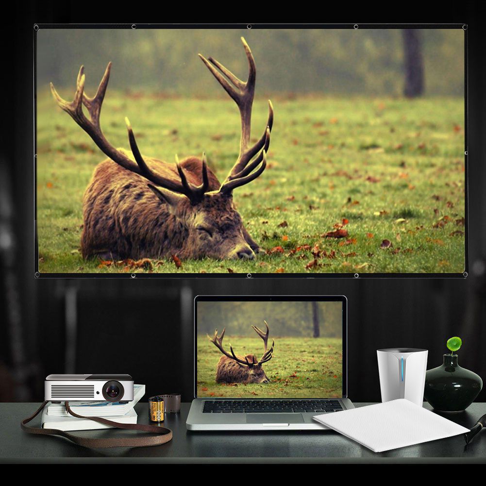 150-inch Portable HD Projector Screen 16:9 Projection Screen - 150-inch