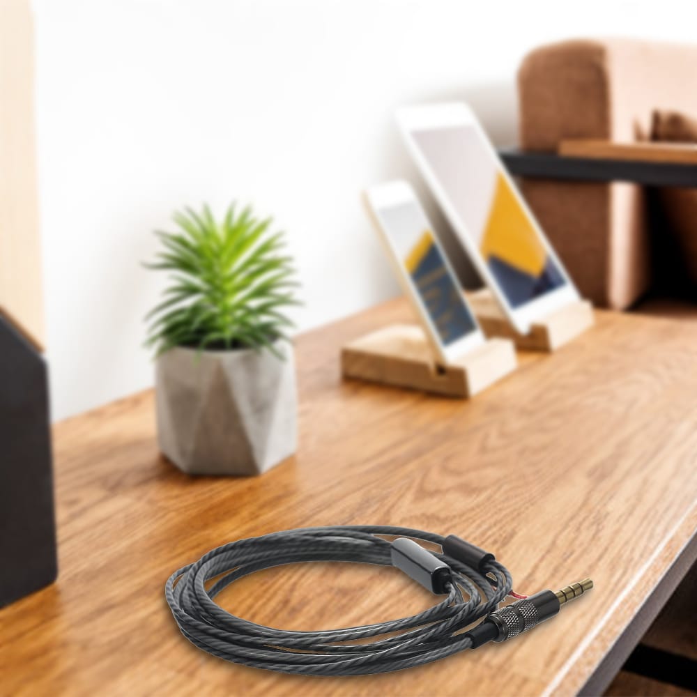 DIY Earphone Cable with Mic Pure Copper Wire Replacement - 3.5mm jack