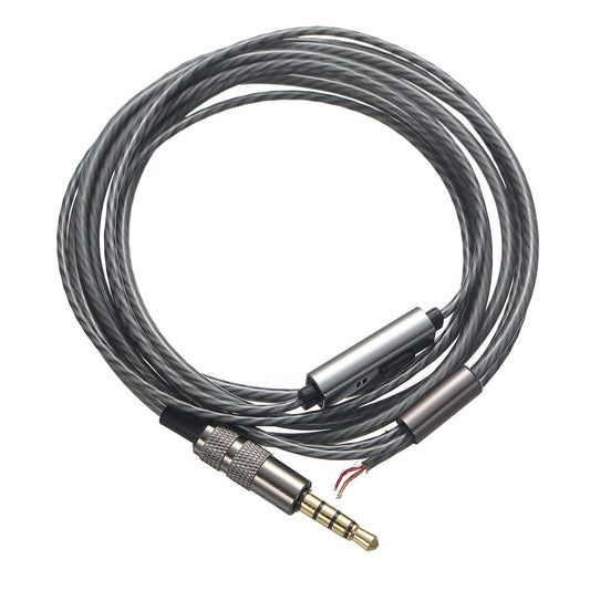 DIY Earphone Cable with Mic Pure Copper Wire Replacement - 3.5mm jack