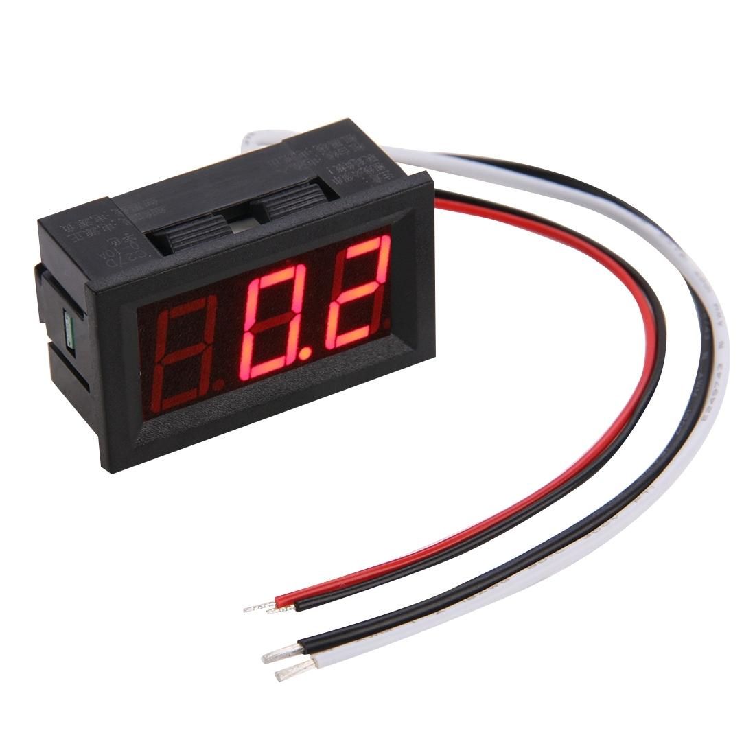 C27D Green Display LED Digital DC 0-10A Current Meter (Style3)