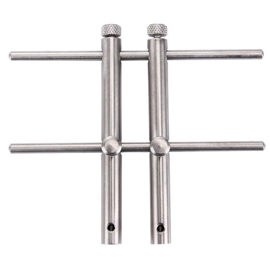 LRT-03 Professional DSLR Camera Lens Stainless Steel Spanner Wrench Open Repair Tool Kit with 3 Pairs of Spare Head