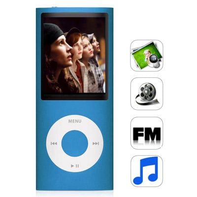 1.8 inch TFT Screen 4GB Nano 4th Style MP4 player, Support FM Radio, E-Book, Games (Blue)