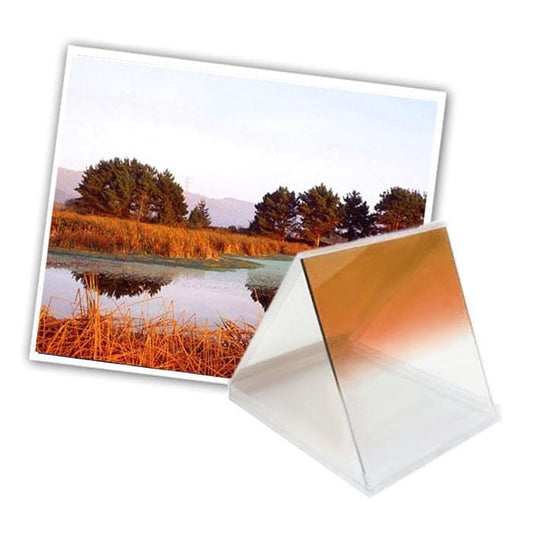 Square Gradual Change Orange Color Lens Filter (Orange)