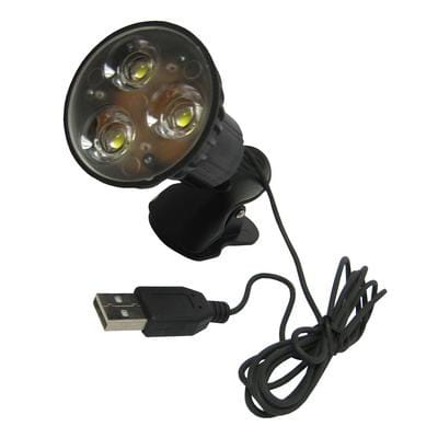 USB Super Bright 6 LED Lamp Light for PC Laptop (Black)