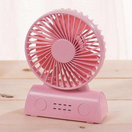 OCUBE D402 4W USB Charging Portable Mobile Fan,  with 4 Speed Control (Pink)