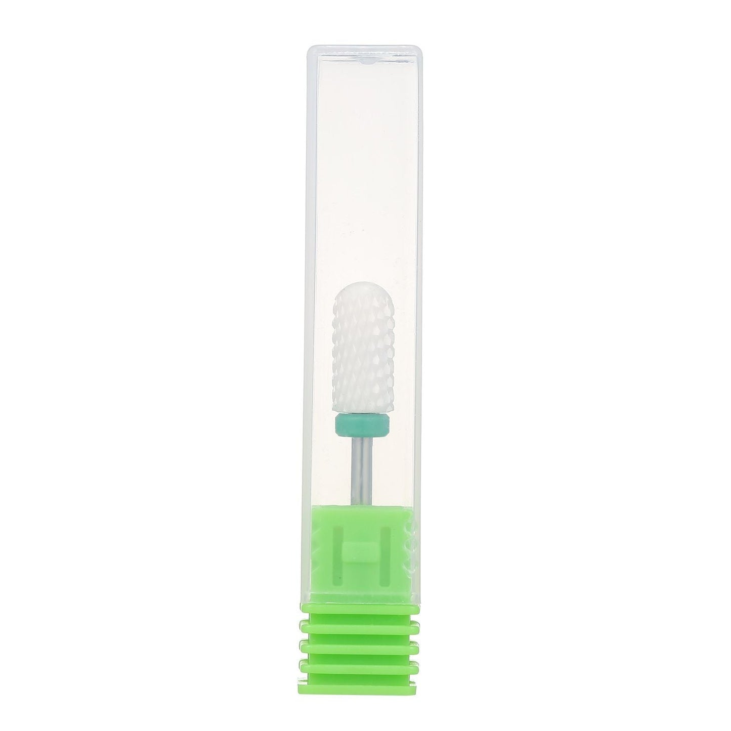White Ceramic Nail Drill Bit Large Barrel Smooth Top Bit
