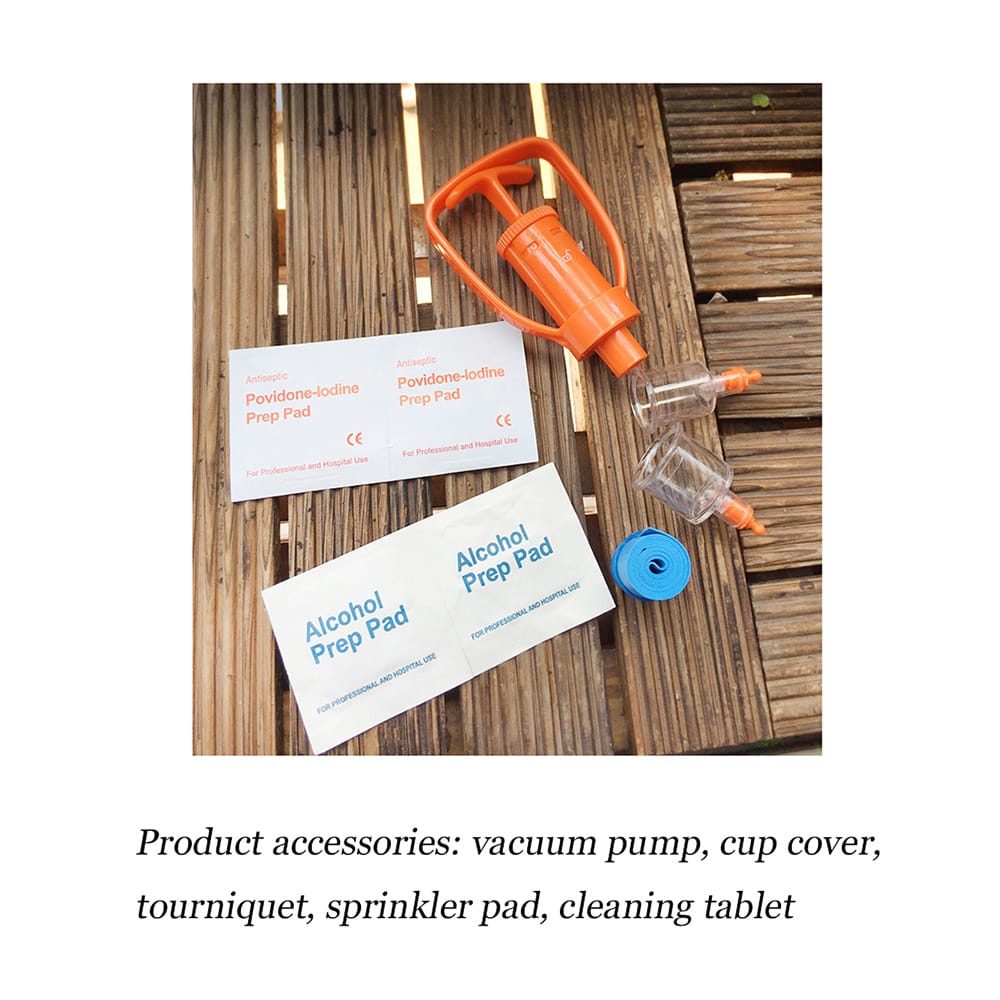 Poison Extractor Remover Survival Tool Vacuum Pump Kit - 1 kit