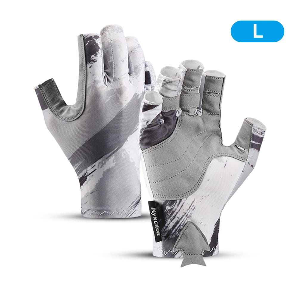 Kyncilor Outdoor Fishing Gloves Men Women Breathable - L