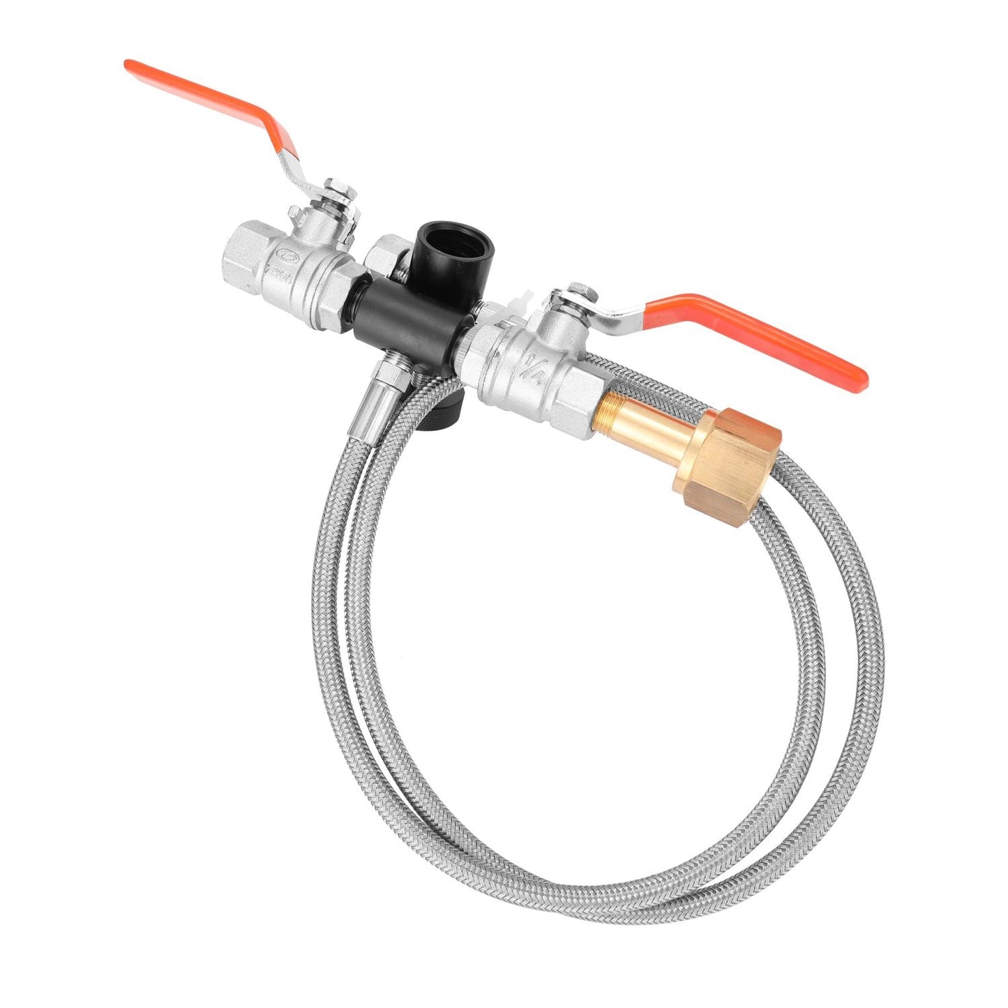 Dual Valve CO2 Fill Station Adapter With Gauge 36Inch - 1