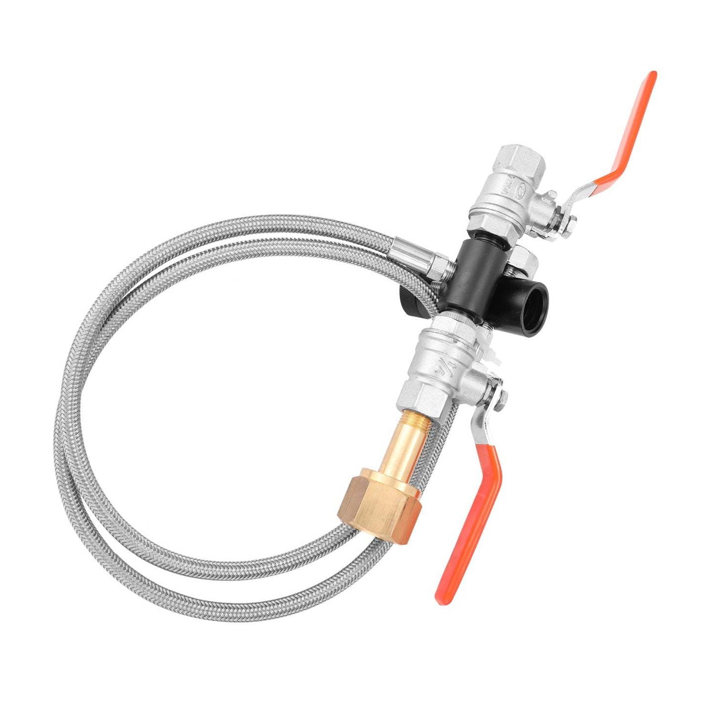 Dual Valve CO2 Fill Station Adapter With Gauge 36Inch - 1