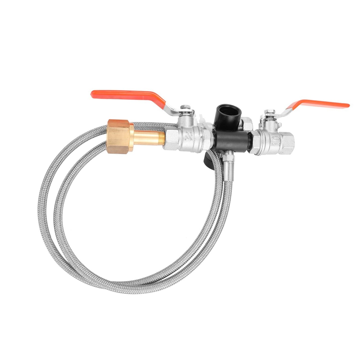 Dual Valve CO2 Fill Station Adapter With Gauge 36Inch - 1