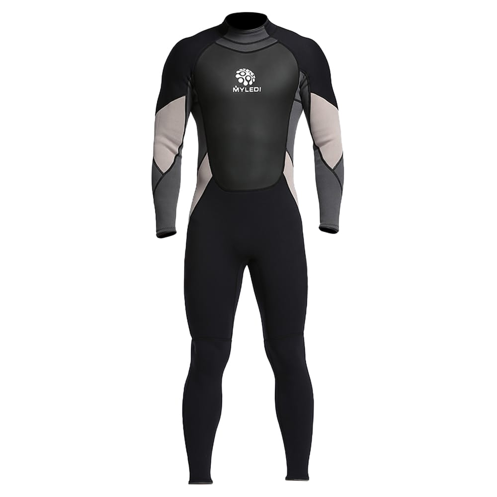 Men's 3mm Back Zip Full Body Wetsuit Swimming Surfing Diving - XXL