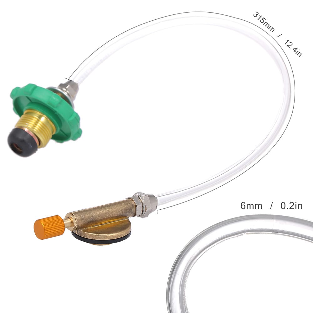 Camping Stove Propane Refill Adapter Flat Cylinder Tank