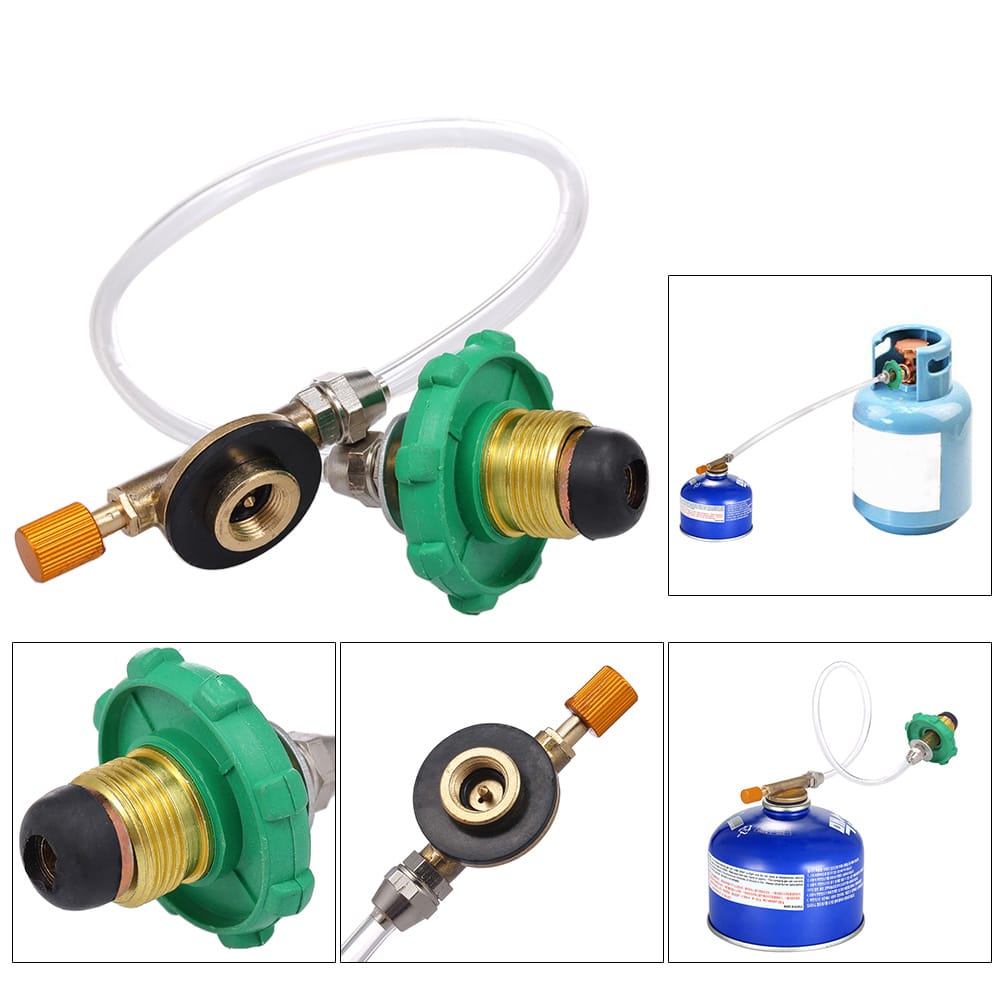Camping Stove Propane Refill Adapter Flat Cylinder Tank