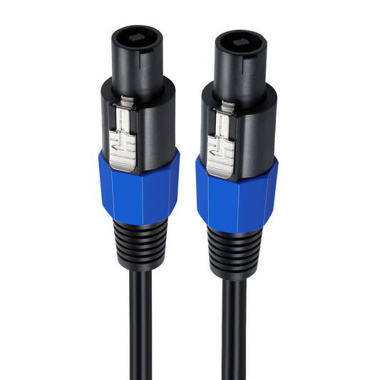 Uniqkart 25FT Speakon Speaker Cable Male to Male Audio Amplifier Cord with Twist Lock