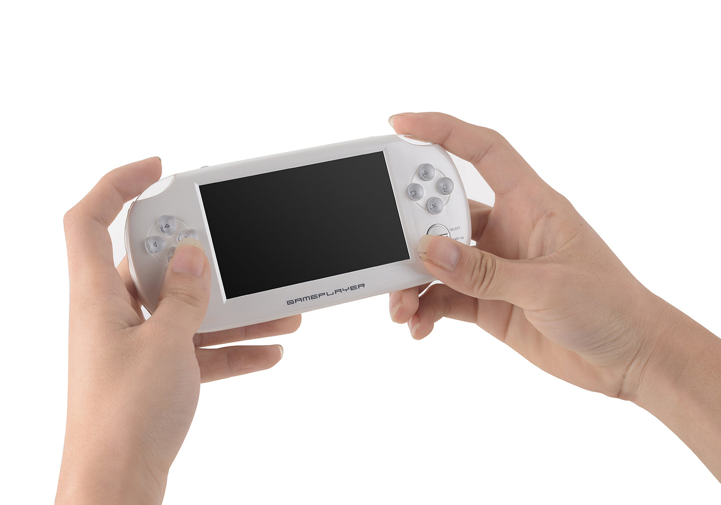 Handheld 4.3 inch PVP Games Playstation Portable Game Console MP4/MP5 Media Player - White / US Plug