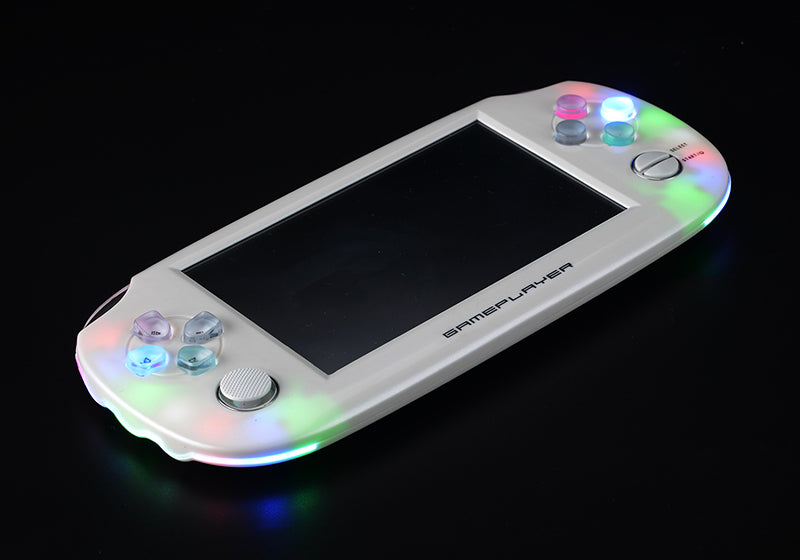 Handheld 4.3 inch PVP Games Playstation Portable Game Console MP4/MP5 Media Player - White / US Plug