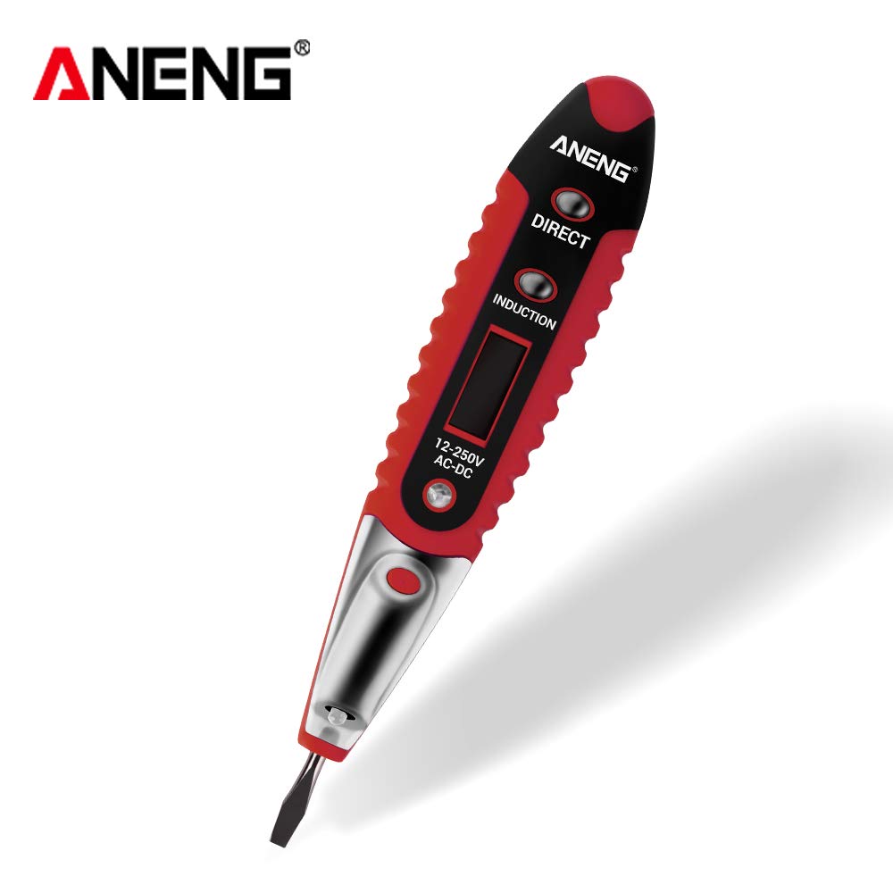 Aneng VD700 Digital Display Multi-functional Safety Induction Electro-technical Pen with LED Lighting - Red