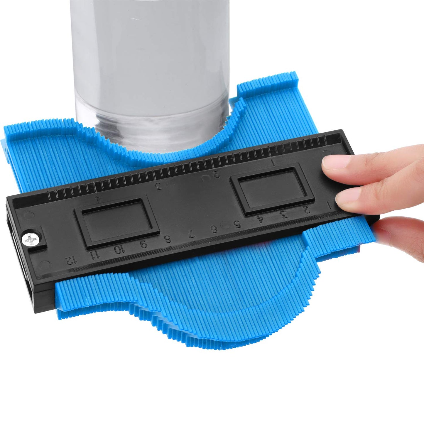 Universal Energy Irregular Radio Scale Profile Gauge Measuring Tool - Blue/10-inch