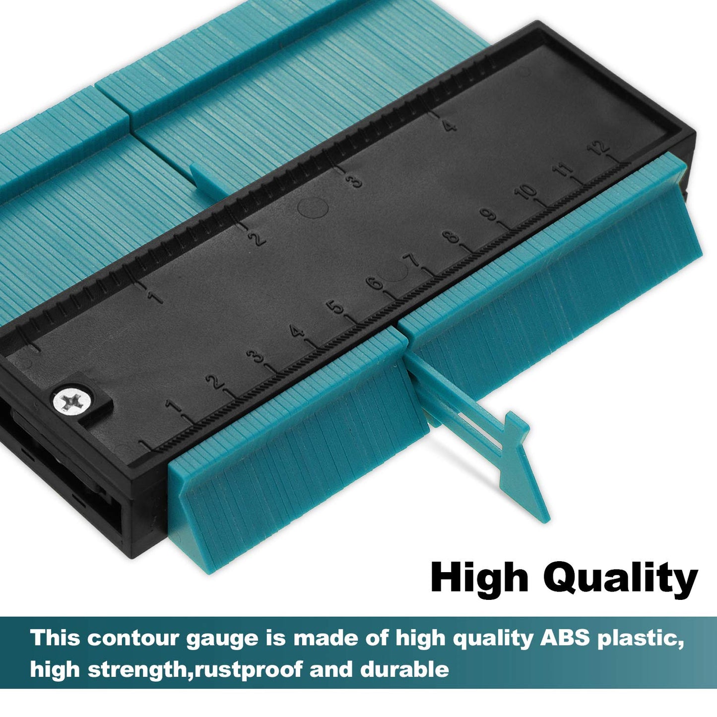 Universal Energy Irregular Radio Scale Profile Gauge Measuring Tool - Green/5-inch