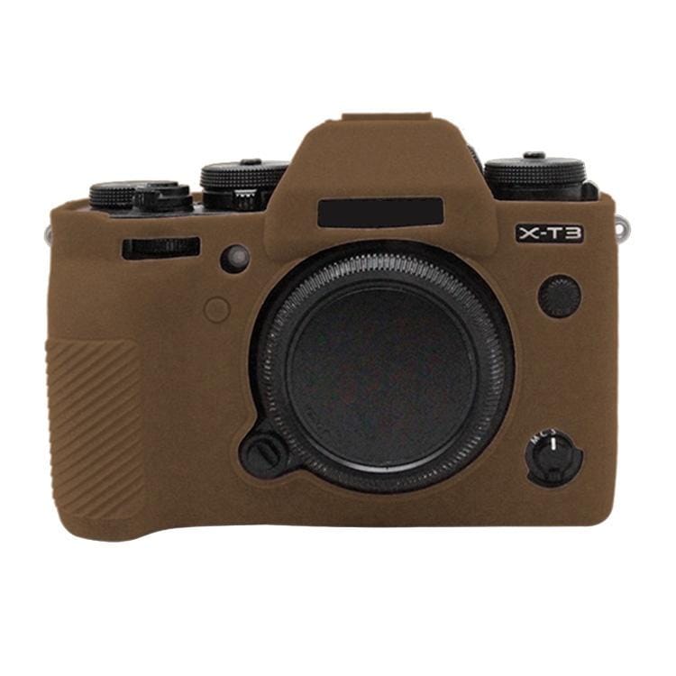 PULUZ Soft Silicone Protective Case for FUJIFILM XT3 (Coffee)