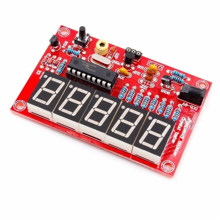 1Hz-50MHz Frequency Measurement Meter Crystal Measure Five Digital Tube Display Board DIY Kit