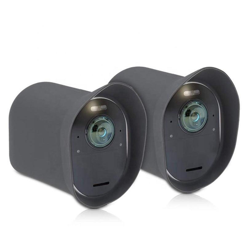Home Security Camera Rain-proof Skin Case Protective Silicone Cover for Arlo Pro 3 - Grey