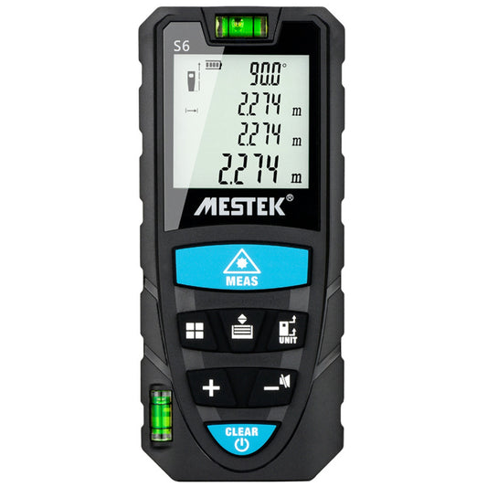 Uniqkart S6 Portable Laser Measure Meter 70m/229ft Large Digital Screen Distance Meter Multifunction Measure Tool for Distance, Area and Volume