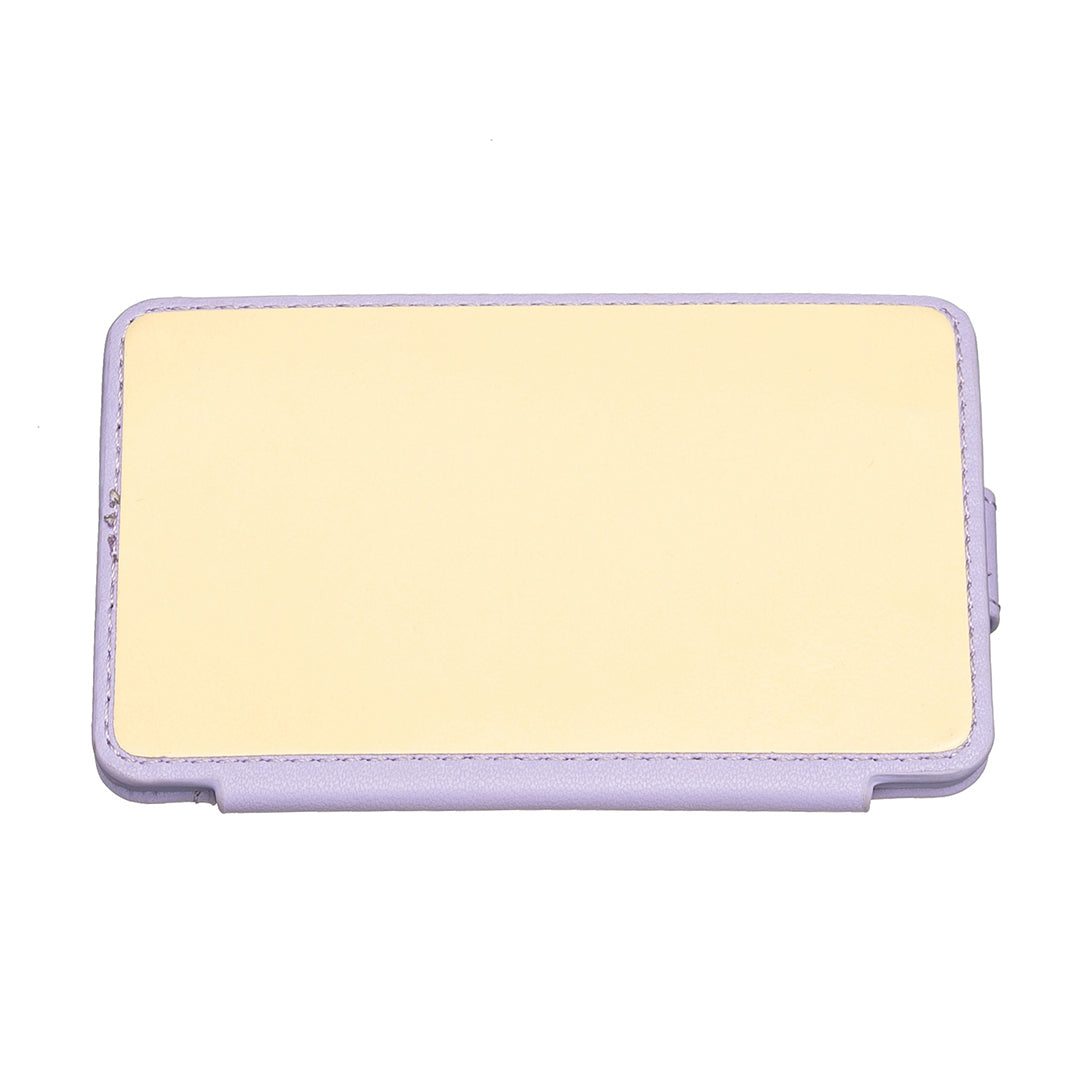BFK03 Self-adhesive Phone Back Card Holder PU Leather Card Bag with Finger Ring Holder - Purple