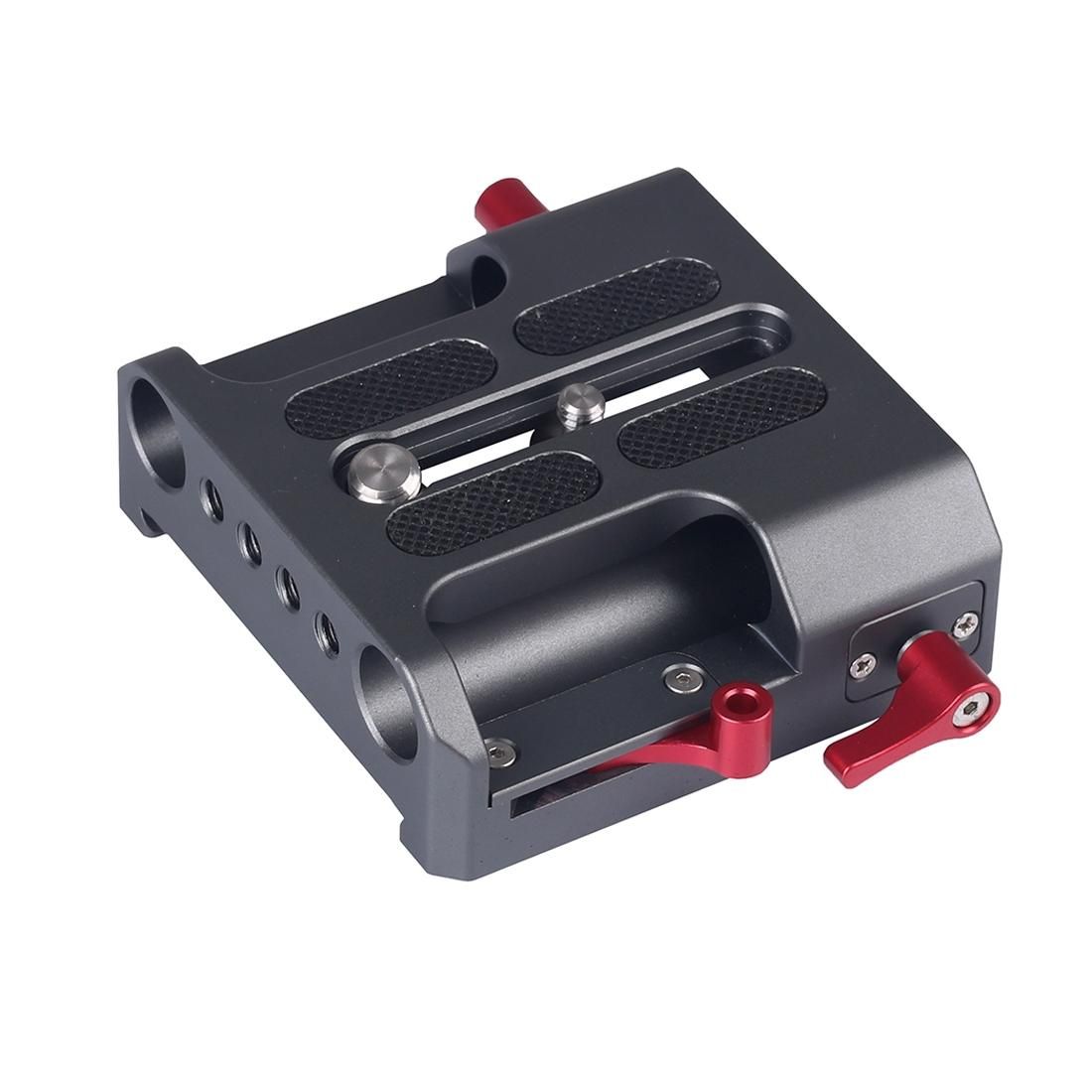 WARAXE 2640 Bridge Quick Release Plate with 15mm Rod Clamp (Grey)