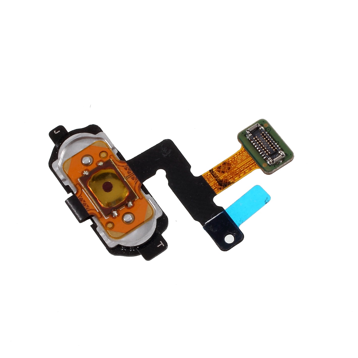For Samsung Galaxy J5 (2017) J530 / J7 (2017) J730 OEM Home Key Fingerprint Button Flex Cable Part (without Logo) - Rose Gold