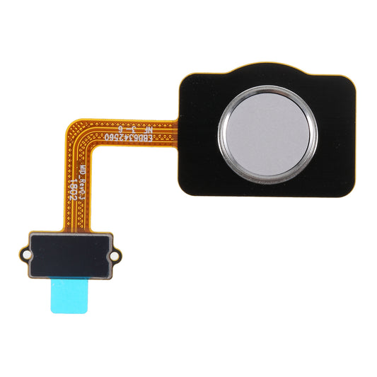 OEM Home Key Fingerprint Button Flex Cable Part for LG Q7 Q610 / Q8 - Silver