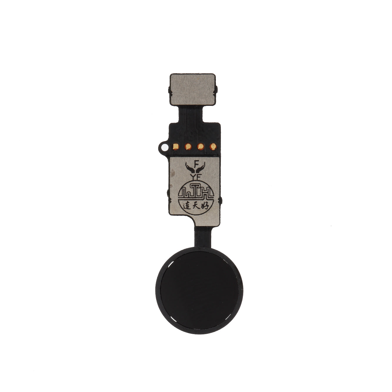 YF Home Button Solution with Flex for (No Need Main Board Short Circuit) (without Logo) for iPhone 8 Plus / 8 / 7 Plus / 7 - Black