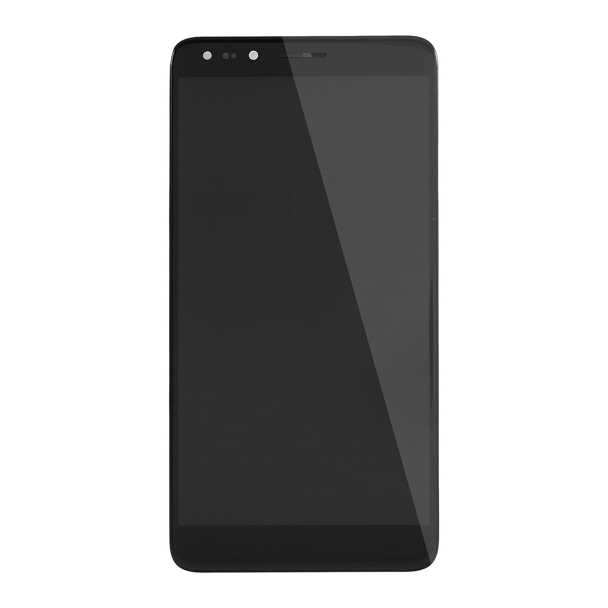 OEM LCD Screen and Digitizer Assembly Part with Frame for Alcatel OneTouch Pop 4 6.0&quot; 7070 - Black