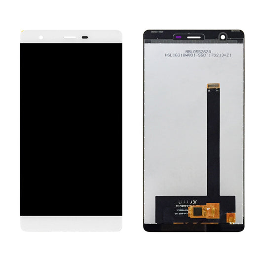 LCD Screen and Digitizer Assembly Replace Part for Oukitel U13 - White