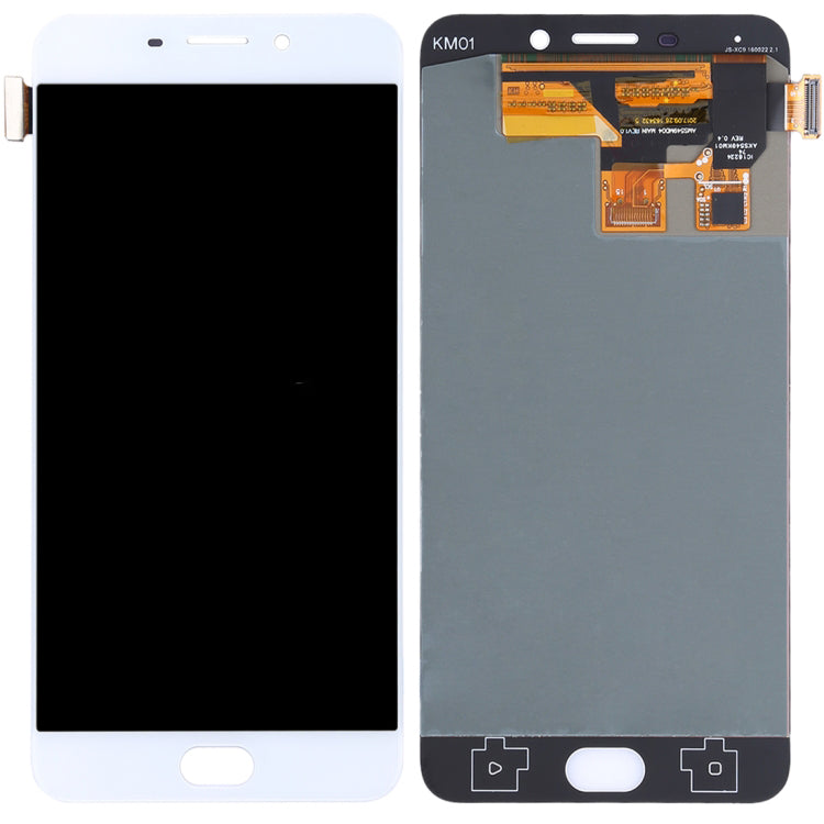 LCD Screen and Digitizer Assembly for Oppo R9 (Non-OEM Screen Glass Lens, OEM Other Parts) - White