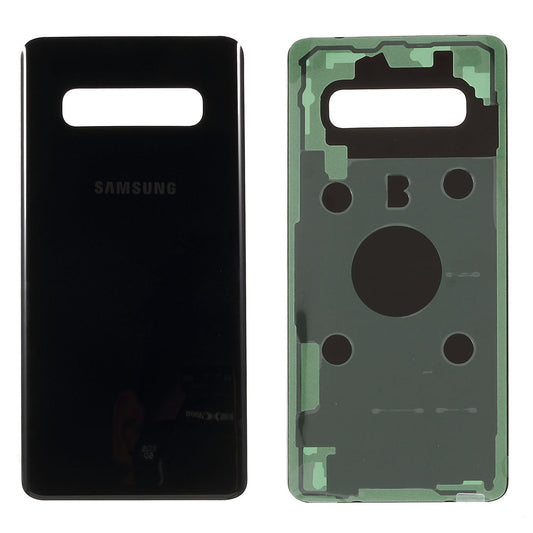 For Samsung Galaxy S10 Plus G975 Battery Housing with Adhesive Sticker Phone Back Cover - Black