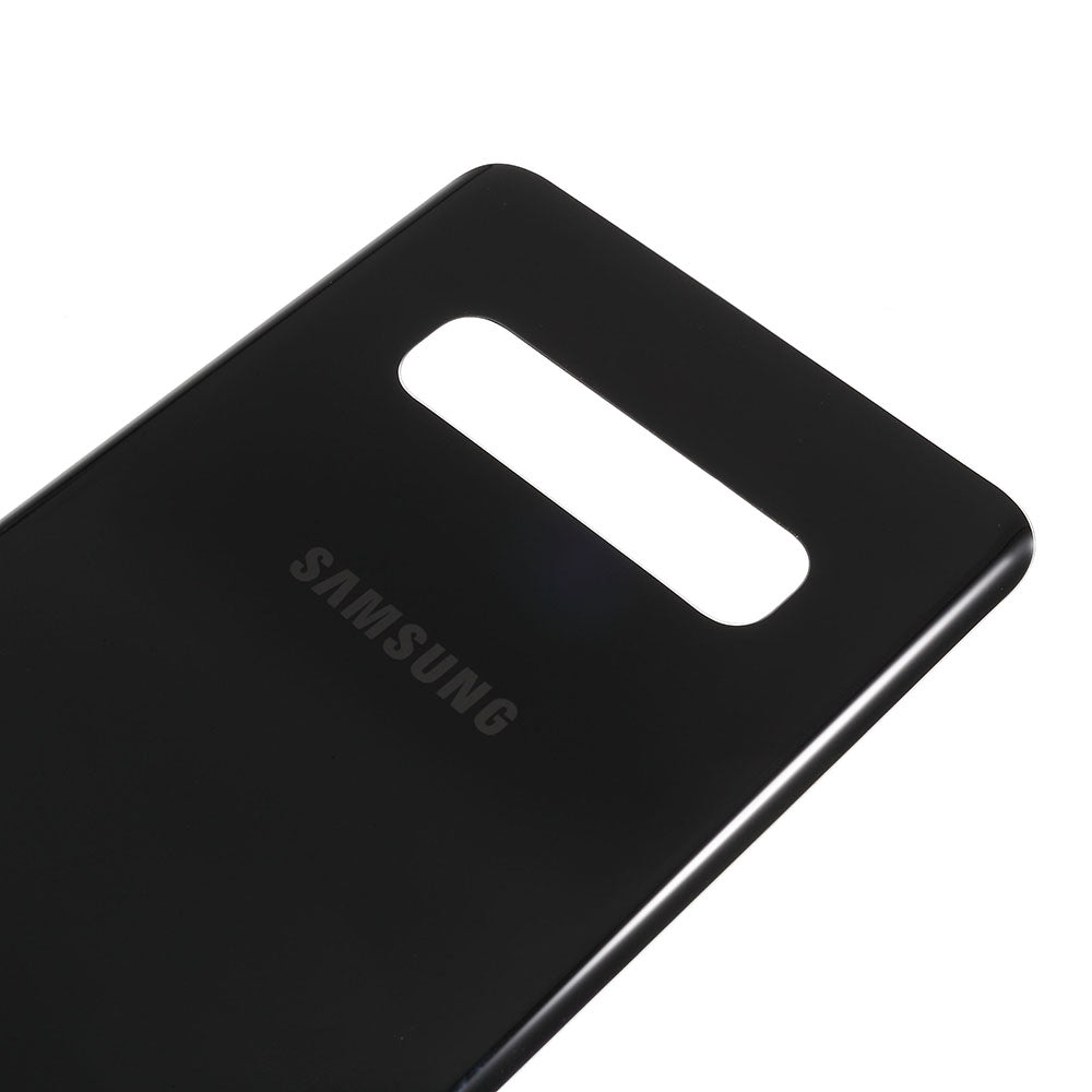 For Samsung Galaxy S10 Plus G975 Battery Housing with Adhesive Sticker Phone Back Cover - Black