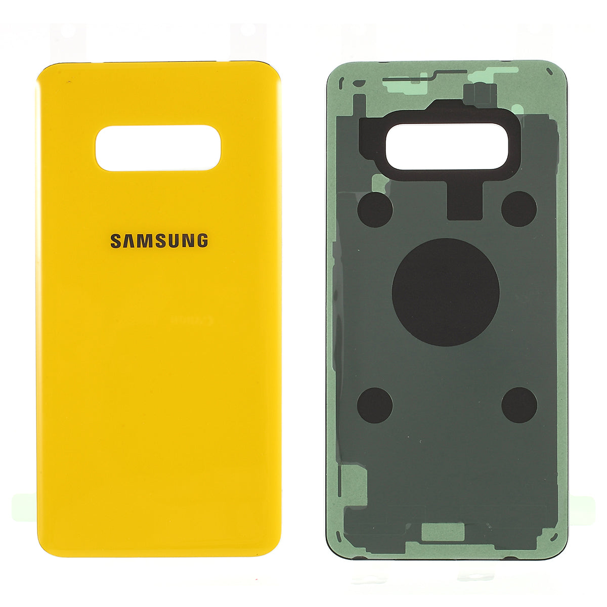 Battery Door Cover Housing with Adhesive Sticker for Samsung Galaxy S10e G970 - Yellow