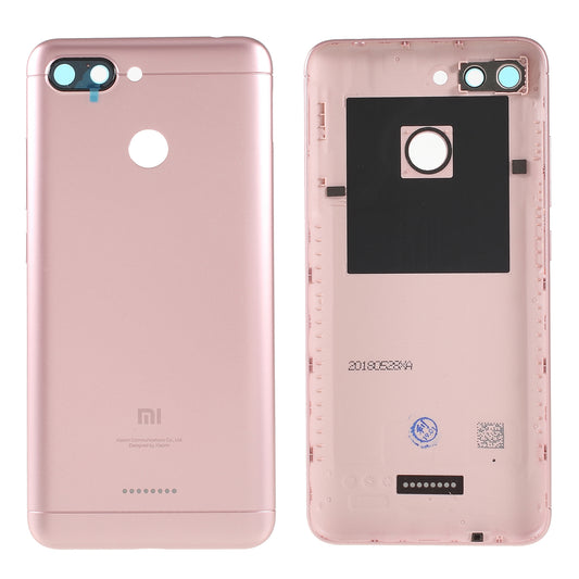 OEM Battery Housing Door Cover Part (Single Card Slot) for Xiaomi Redmi 6 - Pink