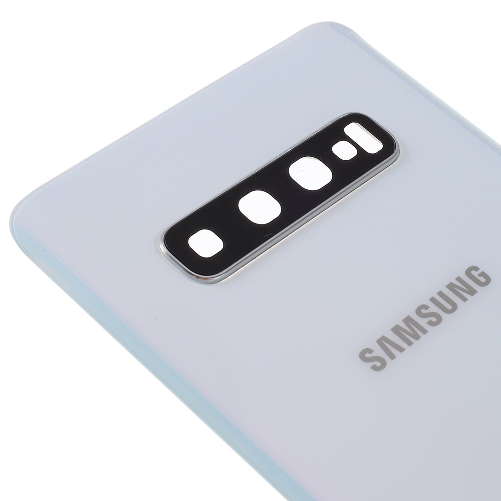 For Samsung Galaxy S10 Plus G975 Battery Housing Cover Repair Part - White