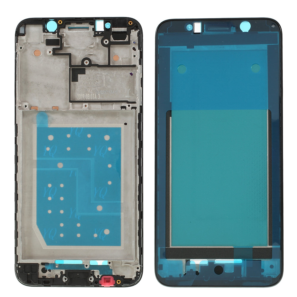 OEM Front Housing Frame + Earpiece Mesh Repair Part for Huawei Y5 (2018) - Black